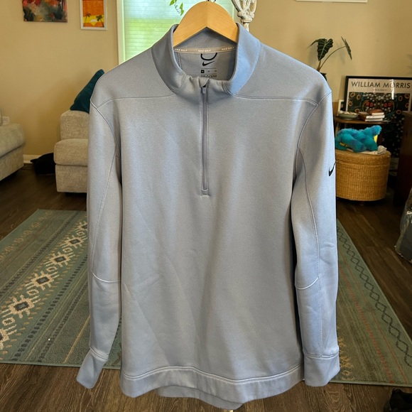 Nike Golf blue Zip Up Sweater with Standing Collar XL - Picture 1 of 6